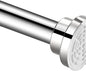 Telescopic Shower Curtain Rod：Never Rust 304 Stainless Steel Tension Spring Curtain Rod - Non-Slip Adjustable Tension Pole –No Drilling Extendable Pole (105-170cm)