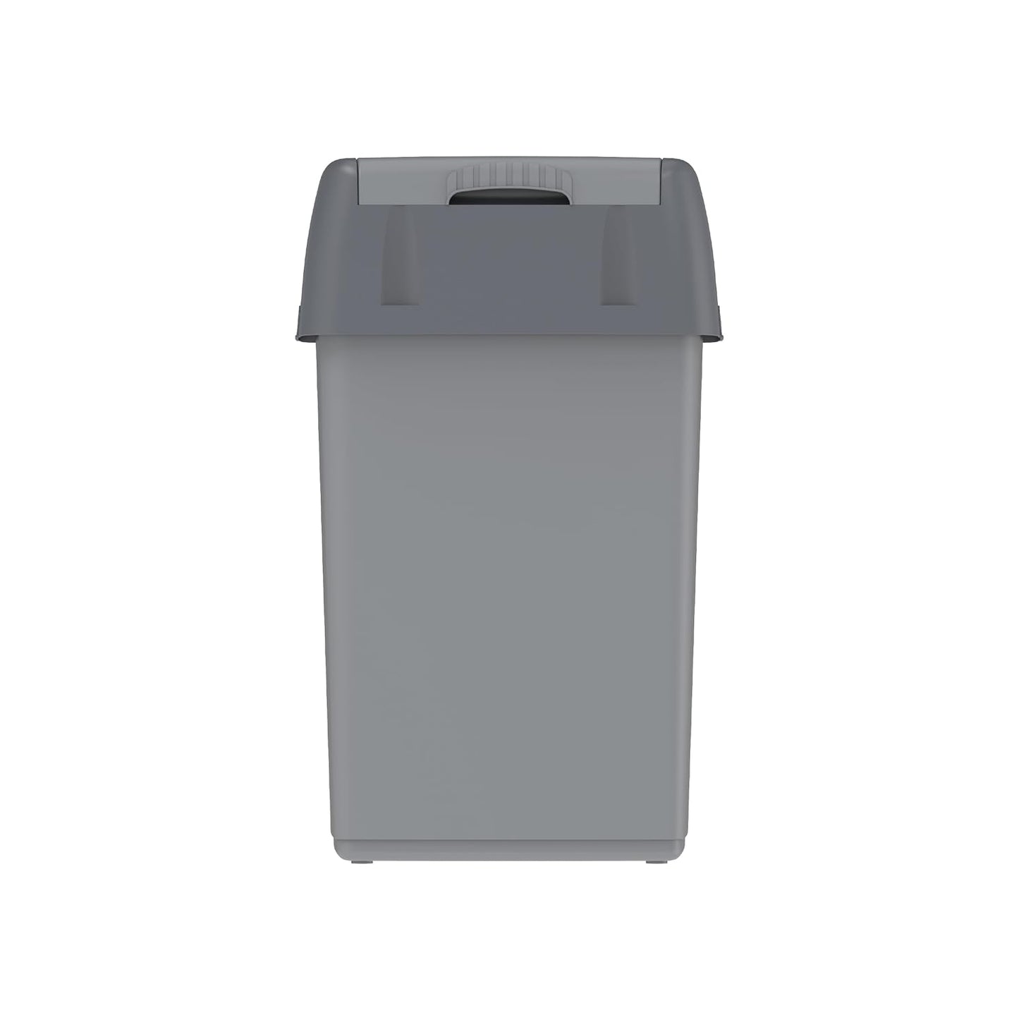 Cosmoplast 20L Flip-Top Waste Bin With Swing Lid, Pearl Grey
