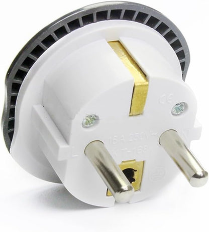[4-Piece]Plug Converter, UAE, USA, EU, UK, AU, CN to KSA/EU/Germany Socket, Travel Adapter, Universal Socket Travel Adaptor for Business Trip Holiday Hotel Airport for Cell Phone, Laptop