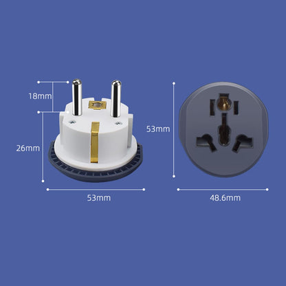[4-Piece]Plug Converter, UAE, USA, EU, UK, AU, CN to KSA/EU/Germany Socket, Travel Adapter, Universal Socket Travel Adaptor for Business Trip Holiday Hotel Airport for Cell Phone, Laptop