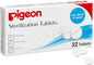 Pigeon Sterilizing Tabs, Safe, Efficient And Hygienic, Rinse Free, Travel Friendly, White