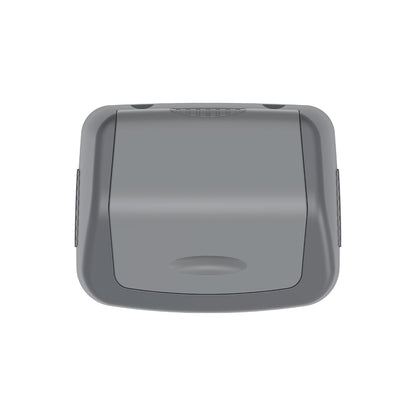 Cosmoplast 20L Flip-Top Waste Bin With Swing Lid, Pearl Grey