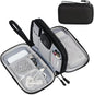 Electronic Accessories Bag Organizer - Travel Mobile Electronics Accessories & Supplies - Compatible For Charger USB Cables SD Memory Cards Earphone Flash Hard Drive Phone Power Bank (Black)