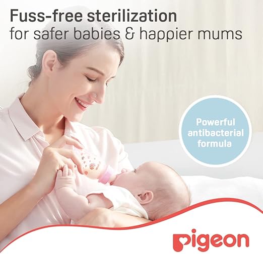 Pigeon Sterilizing Tabs, Safe, Efficient And Hygienic, Rinse Free, Travel Friendly, White