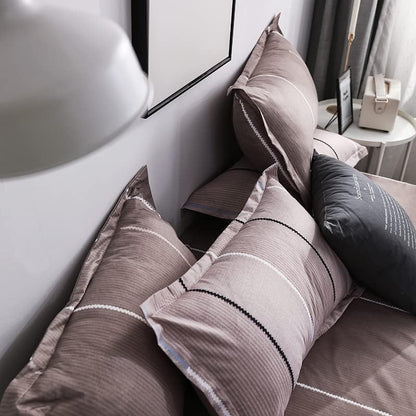 Golden Home King Size/Single Size Bedsheet duvet cover pillow case 6pcs One Set High Cotton Quality Bedding Set Kids' Duvet Covers… (A14, King Size)