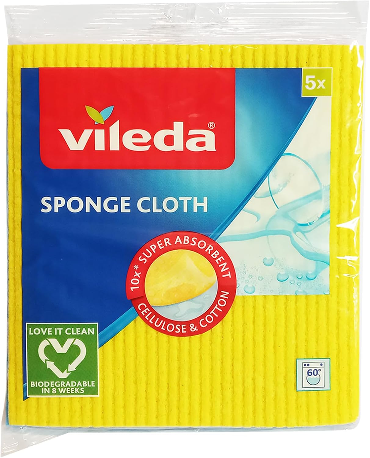 Vileda Sponge Cloth 5+1