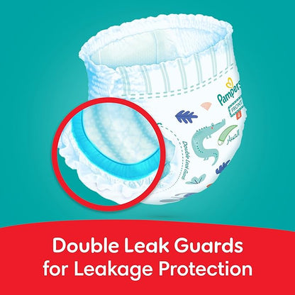 Pampers Rash Protection Pants Diapers, Size 4, 9-14kg, +50% Aloe Vera Lotion, 360° Leak-Free Fit for up to 100% Leakage Protection, Giant Pack, 136 Count