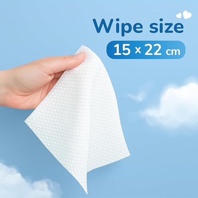 Kokoshi Baby Wet Wipes, 99% Pure Water with Vitamin E, Hypoallergenic, Alcohol & Fragrance Free, 192 Wipes (3+1 Value Pack) for Newborns & Sensitive Skin