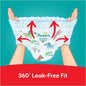 Pampers Rash Protection Pants Diapers, Size 7, 17+kg, +50% Aloe Vera Lotion, 360° Leak-Free Fit for up to 100% Leakage Protection, Giga Box, 144 Count