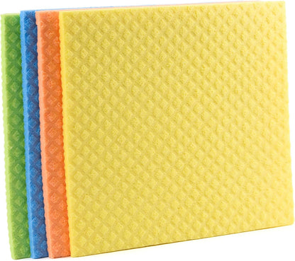 Scotch-Brite Multi-Purpose Sponge Cloth Wipe ULTRA, 4 units (3+1 Free)/pack | Quickly soaks up any liquid | Wipes like a cloth, absorbs like a sponge | Kitchen cloth | Cleaning cloth | Sponge cloth