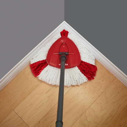 Vileda Easy Wring & Clean spin mop & bucket set with foot pedal | Vileda |3-Piece Handle 130 cm |Floor mop with spinning wringer | Turbo Refill 100% Microfibre mop head |
