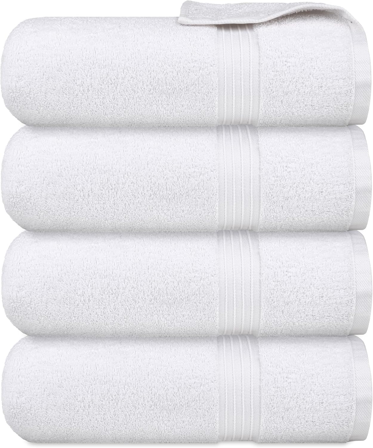 Bliss Casa Bath Towel Set (4 Pack, 70 X 140 cm) - 600 GSM 100% Combed Cotton Quick Drying Highly Absorbent Thick Bathroom Towels - Soft Hotel Quality for Bath and Spa