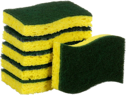 Scotch-Brite Heavy Duty Cellulosic Scrub Sponge, 6 units/pack | Kitchen sponge | Dish sponge | Scrub | General Purpose Cleaning | Food Safe | Non-Rusting | Kitchen, Garage, Outdoor