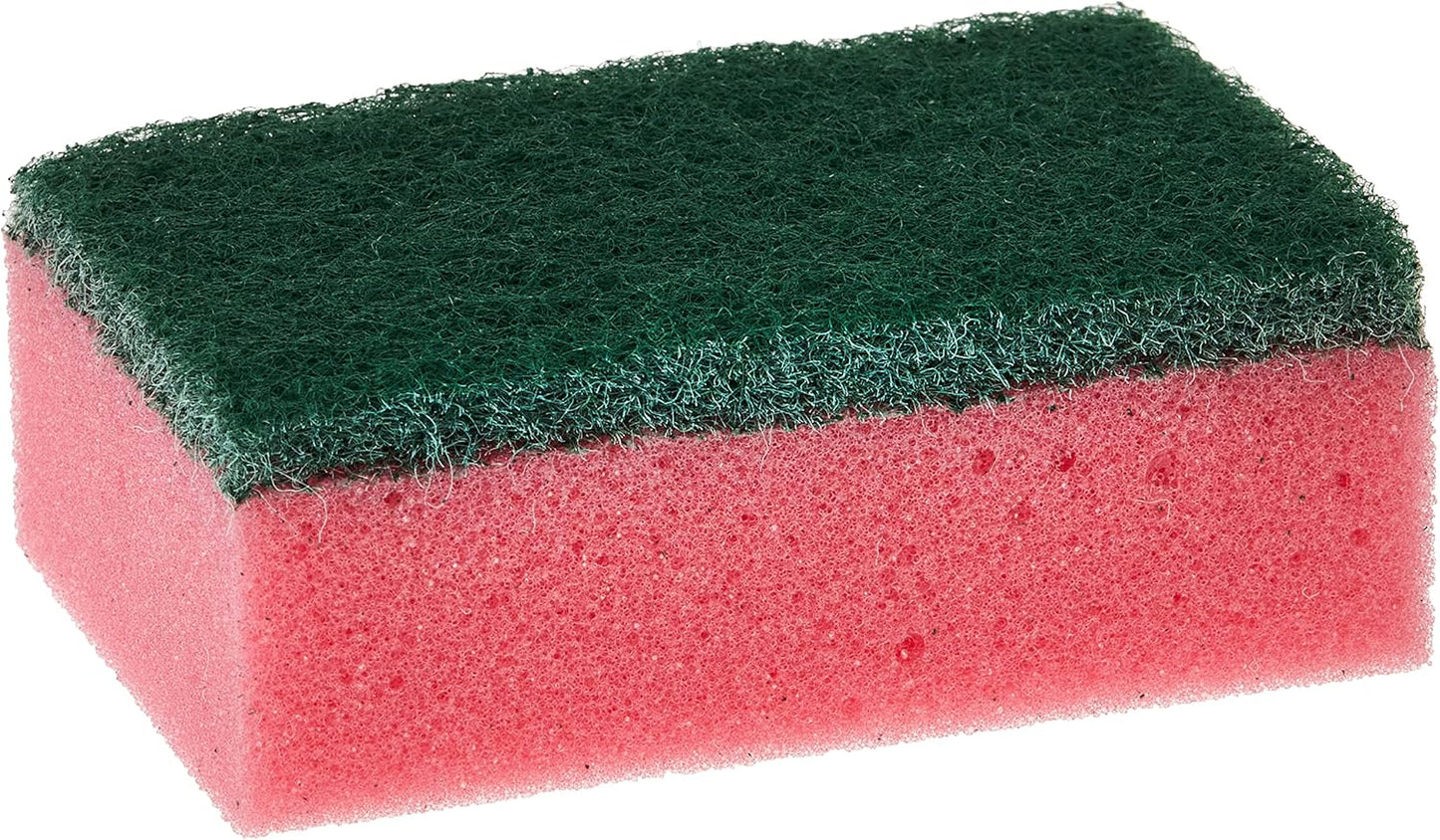 EZUK cleen Anti Microbial Sponge Scrubber for Kitchen and Bathroom Multicolor 9x6.1x3cm -10 Pieces