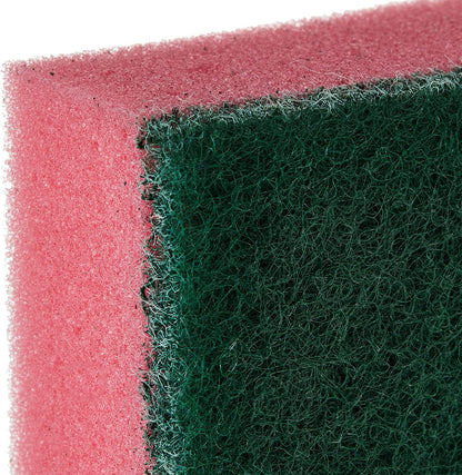 EZUK cleen Anti Microbial Sponge Scrubber for Kitchen and Bathroom Multicolor 9x6.1x3cm -10 Pieces
