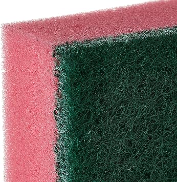 EZUK cleen Anti Microbial Sponge Scrubber for Kitchen and Bathroom Multicolor 9x6.1x3cm -10 Pieces